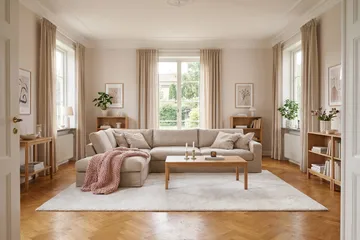 Valencia Ekstra dyb 4-personers sofa med chaiselong venstre - Lysebrun - Møbler - Sofaer - Sofa med chaiselong