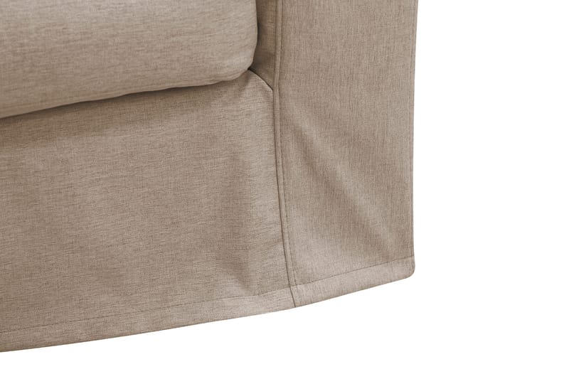 Valencia Ekstra dyb 4-personers sofa med chaiselong venstre - Lysebrun - Møbler - Sofaer - Sofa med chaiselong