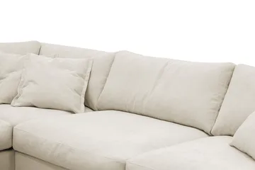 Valencia Ekstra Dyb 4-personers Sofa med Chaiselong Venstre - Beige - Møbler - Sofaer - Sofa med chaiselong
