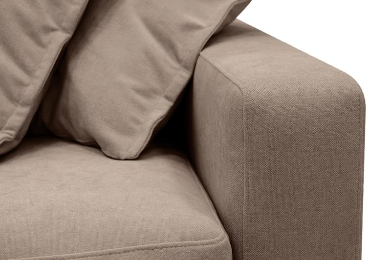 Valencia Ekstra Dyb 4-personers Sofa med Chaiselong Venstre - Mørkebrun - Møbler - Sofaer - Sofa med chaiselong
