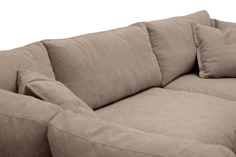 Valencia ekstra dyb 4-personers sofa med chaiselong til venstre - Mørkebrun - Møbler - Sofaer - Sofa med chaiselong