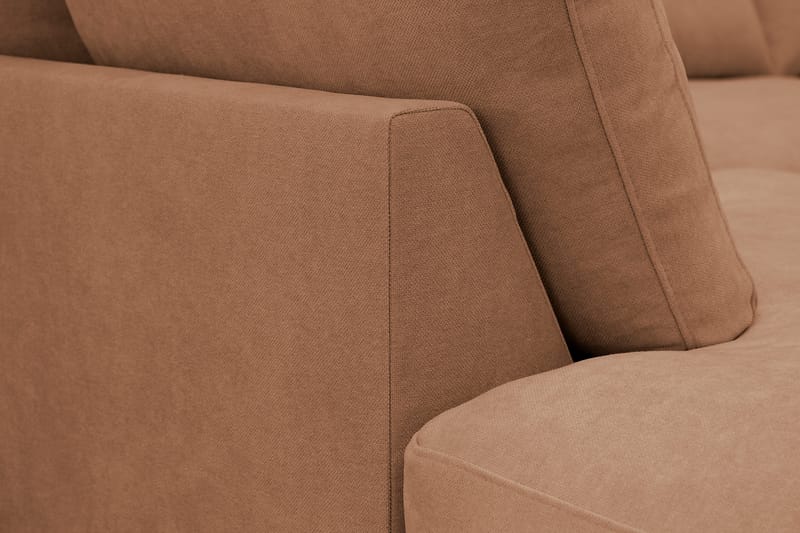Valencia Ekstra Dyb 4-personers Sofa med Chaiselong Højre - Gulbrun - Møbler - Sofaer - Sofa med chaiselong