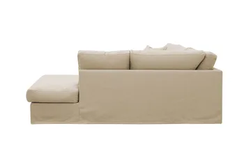 Valencia ekstra dyb 4-personers sofa med chaiselong til højre - Beige - Møbler - Sofaer - Sofa med chaiselong