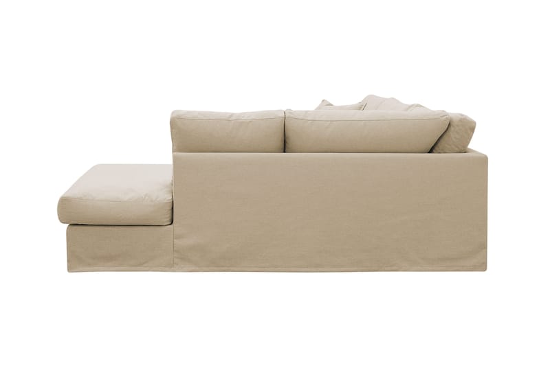 Valencia Ekstra dyb 4-personers sofa med chaiselong højre - Beige - Møbler - Sofaer - Sofa med chaiselong