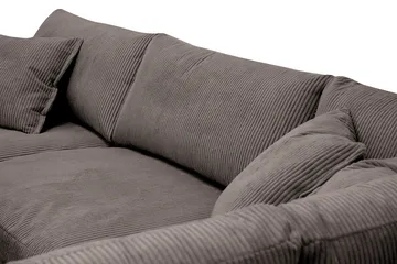 Valencia Ekstra Dyb 4-personers Sofa med Chaiselong Højre - Taupe - Møbler - Sofaer - Sofa med chaiselong