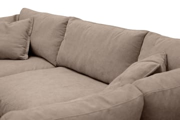 Valencia ekstra dyb 4-personers sofa med chaiselong til højre - Mørkebrun - Møbler - Sofaer - Sofa med chaiselong
