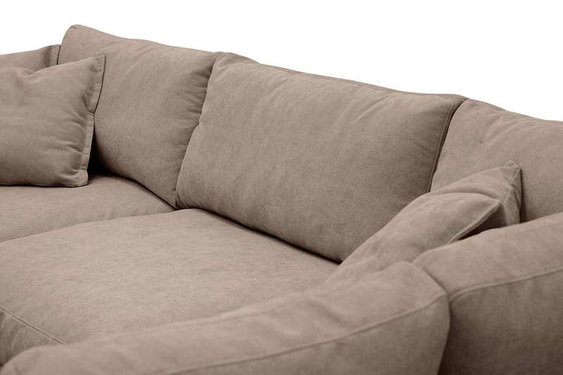 Valencia ekstra dyb 4-personers sofa med chaiselong til højre - Mørkebrun - Møbler - Sofaer - Sofa med chaiselong