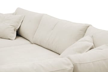 Valencia Ekstra Dyb 4-personers Sofa med Chaiselong Højre - Beige - Møbler - Sofaer - Sofa med chaiselong