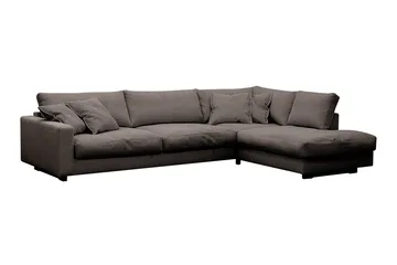 Valencia Ekstra Dyb 4-personers Sofa med Chaiselong Højre - Taupe - Møbler - Sofaer - Sofa med chaiselong