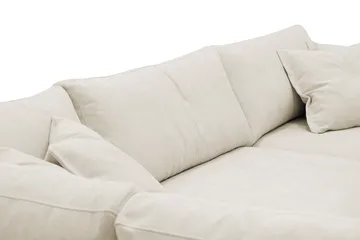 Valencia Ekstra Dyb 4-personers Sofa med Chaiselong Venstre - Beige - Møbler - Sofaer - Sofa med chaiselong