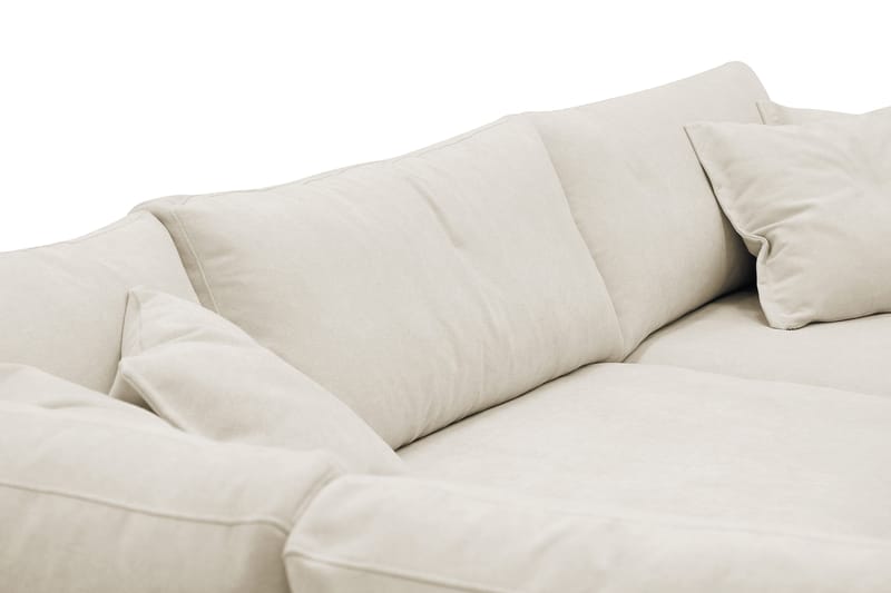 Valencia Ekstra Dyb 4-personers Sofa med Chaiselong Venstre - Beige - Møbler - Sofaer - Sofa med chaiselong