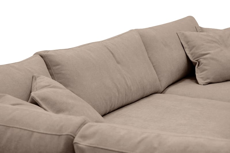 Valencia Ekstra Dyb 4-personers Sofa med Chaiselong Venstre - Mørkebrun - Møbler - Sofaer - Sofa med chaiselong