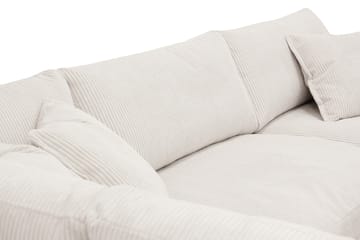 Valencia Ekstra Dyb 4-personers Sofa med Chaiselong Venstre - Offwhite - Møbler - Sofaer - Sofa med chaiselong