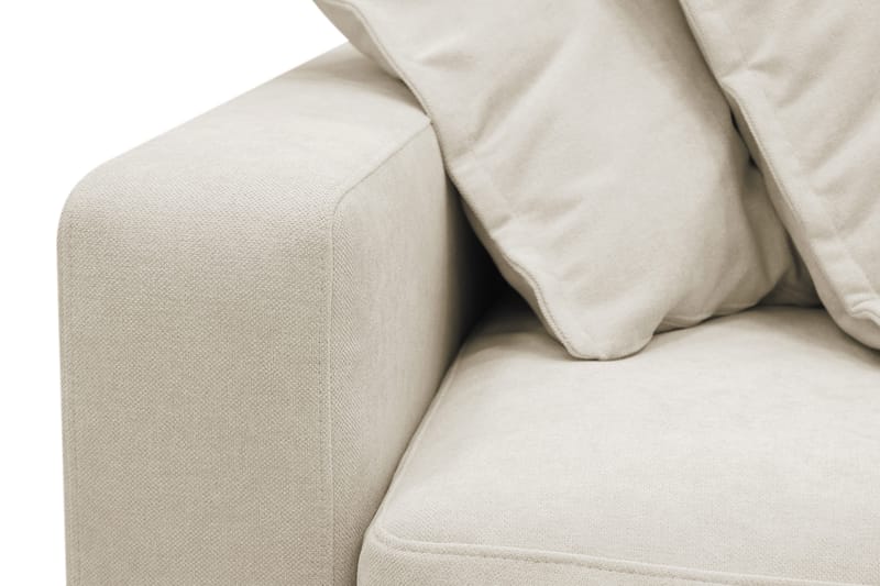 Valencia Ekstra Dyb 4-personers Sofa med Chaiselong Højre - Beige - Møbler - Sofaer - Sofa med chaiselong