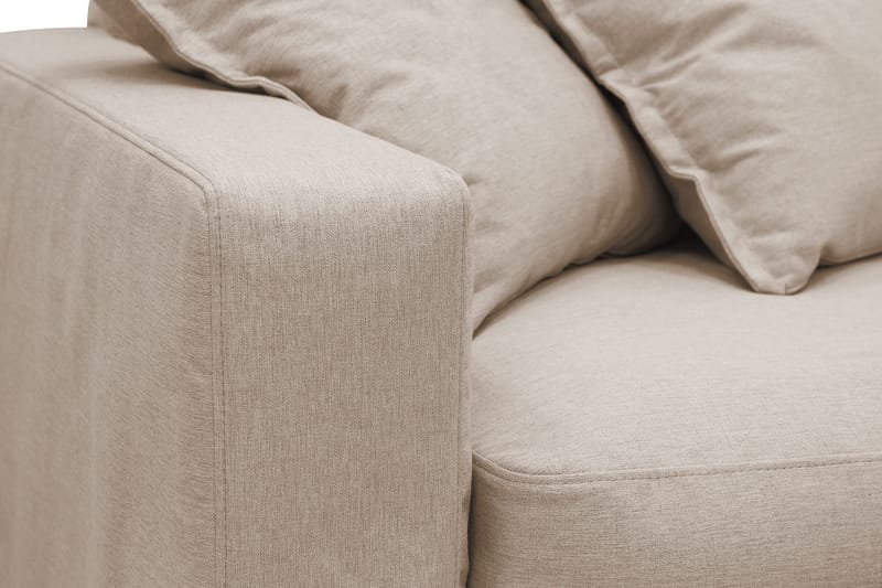 Valencia ekstra dyb 4-personers sofa med chaiselong til højre - Lysebrun - Møbler - Sofaer - Sofa med chaiselong