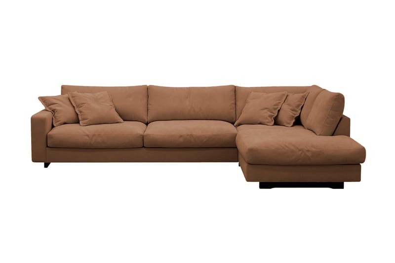 Valencia Ekstra Dyb 4-personers Sofa med Chaiselong Venstre, Gulbrun