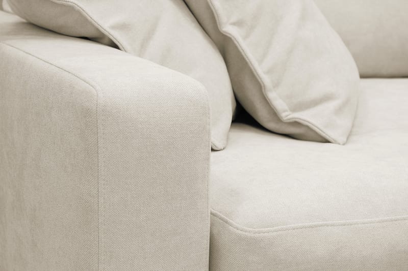 Valencia Ekstra Dyb 4-personers Sofa med Chaiselong Højre - Beige - Møbler - Sofaer - Sofa med chaiselong
