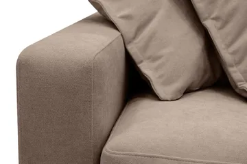 Valencia Ekstra Dyb 4-personers Sofa med Chaiselong Højre - Mørkebrun - Møbler - Sofaer - Sofa med chaiselong