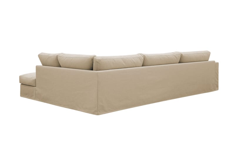 Valencia Ekstra dyb 4-personers sofa med chaiselong højre - Beige - Møbler - Sofaer - Sofa med chaiselong