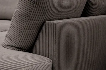 Valencia Ekstra Dyb 4-personers Sofa med Chaiselong Højre - Taupe - Møbler - Sofaer - Sofa med chaiselong