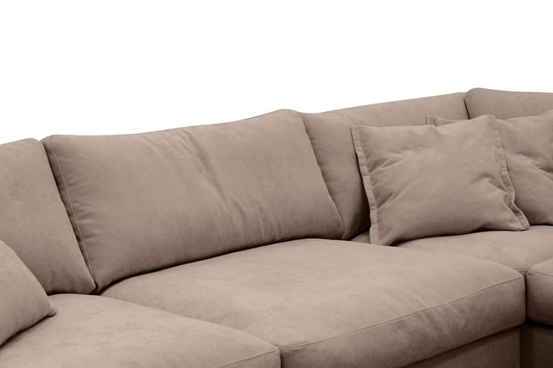 Valencia Ekstra Dyb 4-personers Sofa med Chaiselong Højre - Mørkebrun - Møbler - Sofaer - Sofa med chaiselong
