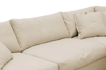 Valencia ekstra dyb 4-personers sofa med chaiselong til højre - Beige - Møbler - Sofaer - Sofa med chaiselong
