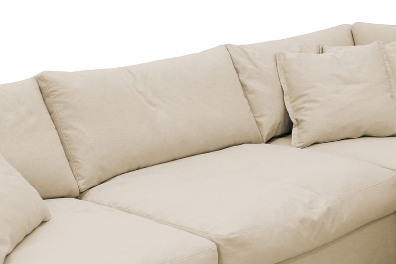 Valencia Ekstra dyb 4-personers sofa med chaiselong højre - Beige - Møbler - Sofaer - Sofa med chaiselong