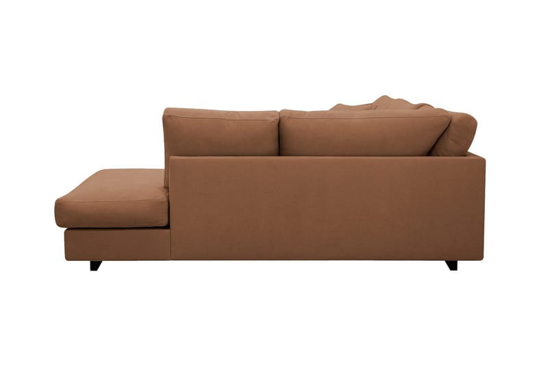 Valencia Ekstra Dyb 4-personers Sofa med Chaiselong Venstre - Gulbrun - Møbler - Sofaer - Sofa med chaiselong