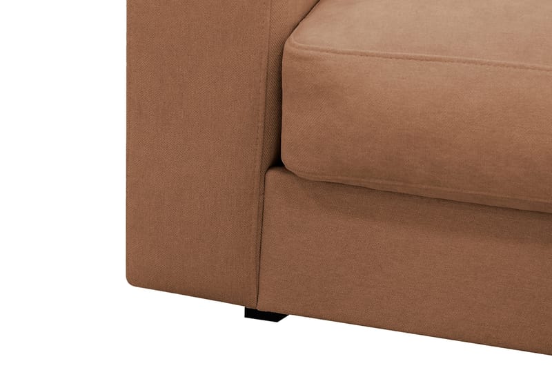 Valencia Ekstra Dyb 4-personers Sofa med Chaiselong Venstre - Gulbrun - Møbler - Sofaer - Sofa med chaiselong