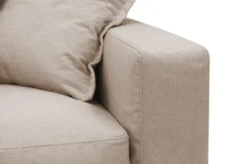 Valencia Ekstra dyb 4-personers sofa med chaiselong venstre - Lysebrun - Møbler - Sofaer - Sofa med chaiselong