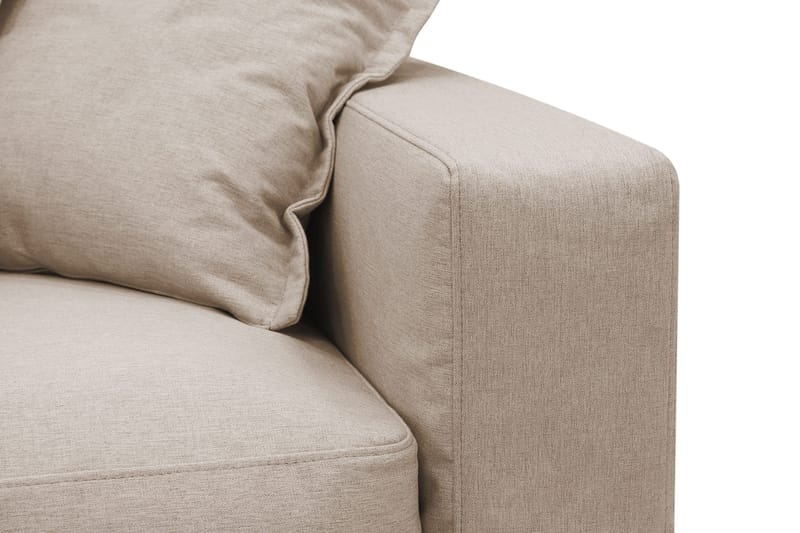 Valencia Ekstra dyb 4-personers sofa med chaiselong venstre - Lysebrun - Møbler - Sofaer - Sofa med chaiselong