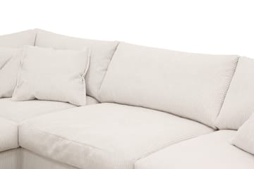 Valencia Ekstra Dyb 4-personers Sofa med Chaiselong Venstre - Offwhite - Møbler - Sofaer - Sofa med chaiselong