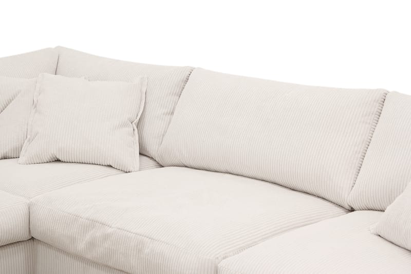 Valencia Ekstra Dyb 4-personers Sofa med Chaiselong Venstre - Knækket hvid - Møbler - Sofaer - Sofa med chaiselong