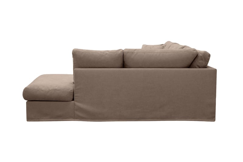 Valencia ekstra dyb 4-personers sofa med chaiselong til højre - Mørkebrun - Møbler - Sofaer - Sofa med chaiselong