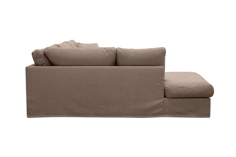 Valencia ekstra dyb 4-personers sofa med chaiselong til venstre - Mørkebrun - Møbler - Sofaer - Sofa med chaiselong
