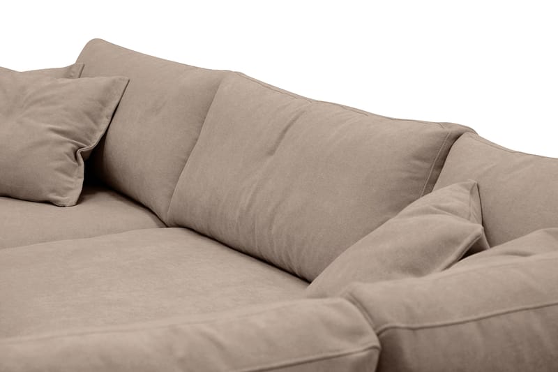 Valencia Ekstra Dyb 4-personers Sofa med Chaiselong Højre - Mørkebrun - Møbler - Sofaer - Sofa med chaiselong