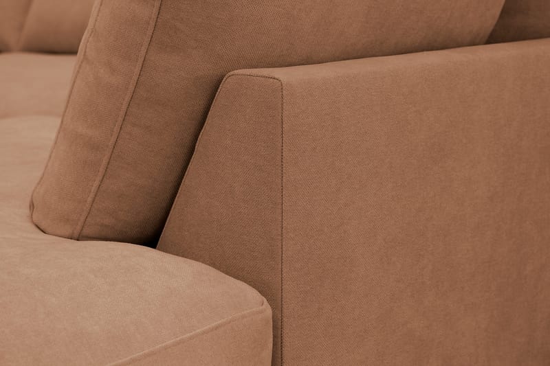 Valencia Ekstra Dyb 4-personers Sofa med Chaiselong Venstre - Gulbrun - Møbler - Sofaer - Sofa med chaiselong