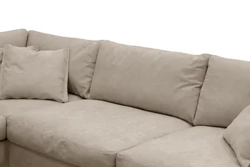 Valencia Ekstra dyb 4-personers sofa med chaiselong venstre - Brun - Møbler - Sofaer - Sofa med chaiselong