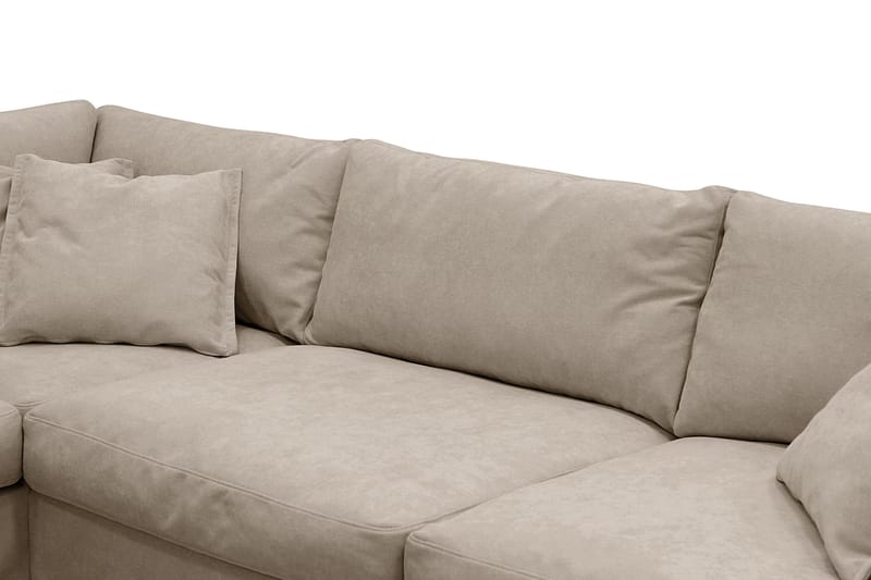 Valencia Ekstra dyb 4-personers sofa med chaiselong venstre - Brun - Møbler - Sofaer - Sofa med chaiselong