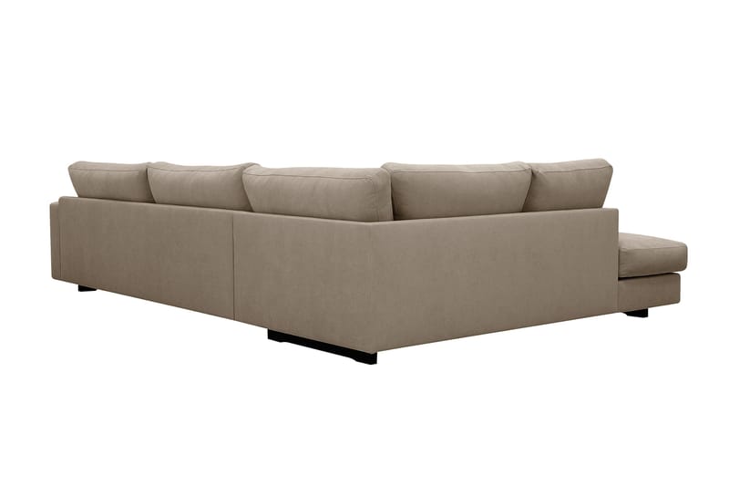 Valencia Ekstra Dyb 4-personers Sofa med Chaiselong Venstre - Brun - Møbler - Sofaer - Sofa med chaiselong