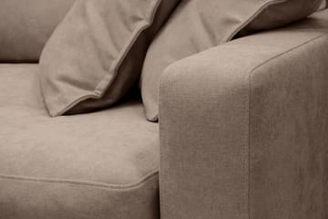 Valencia Ekstra Dyb 4-personers Sofa med Chaiselong Venstre - Mørkebrun - Møbler - Sofaer - Sofa med chaiselong