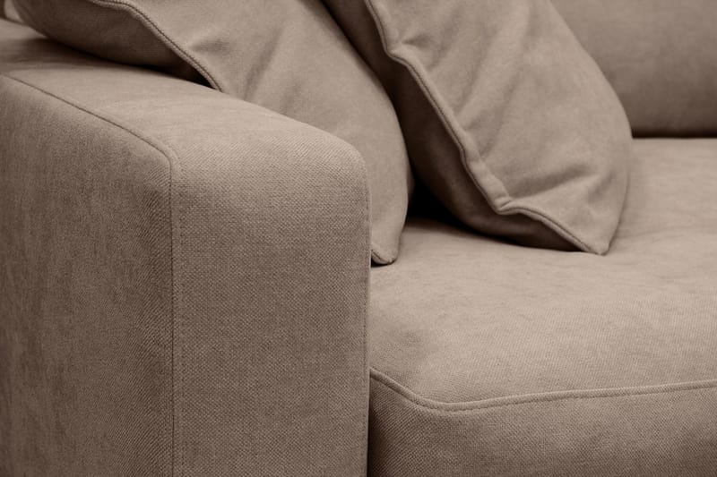 Valencia Ekstra Dyb 4-personers Sofa med Chaiselong Højre - Mørkebrun - Møbler - Sofaer - Sofa med chaiselong