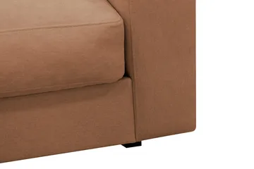 Valencia Ekstra Dyb 4-personers Sofa med Chaiselong Højre - Rustrødbrun - Møbler - Sofaer - Sofa med chaiselong
