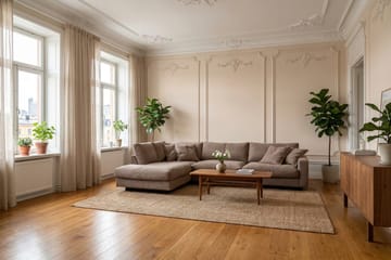 Valencia Ekstra Dyb 4-personers Sofa med Chaiselong Venstre - Mørkebrun - Møbler - Sofaer - Sofa med chaiselong