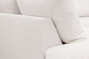 Valencia Ekstra Dyb 4-personers Sofa med Chaiselong Venstre - Offwhite - Møbler - Sofaer - Sofa med chaiselong