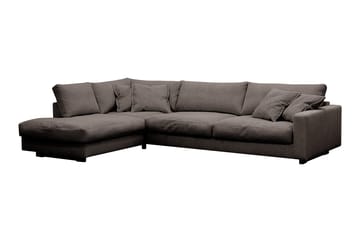 Valencia Ekstra Dyb 4-personers Sofa med Chaiselong Venstre - Taupe - Møbler - Sofaer - Sofa med chaiselong