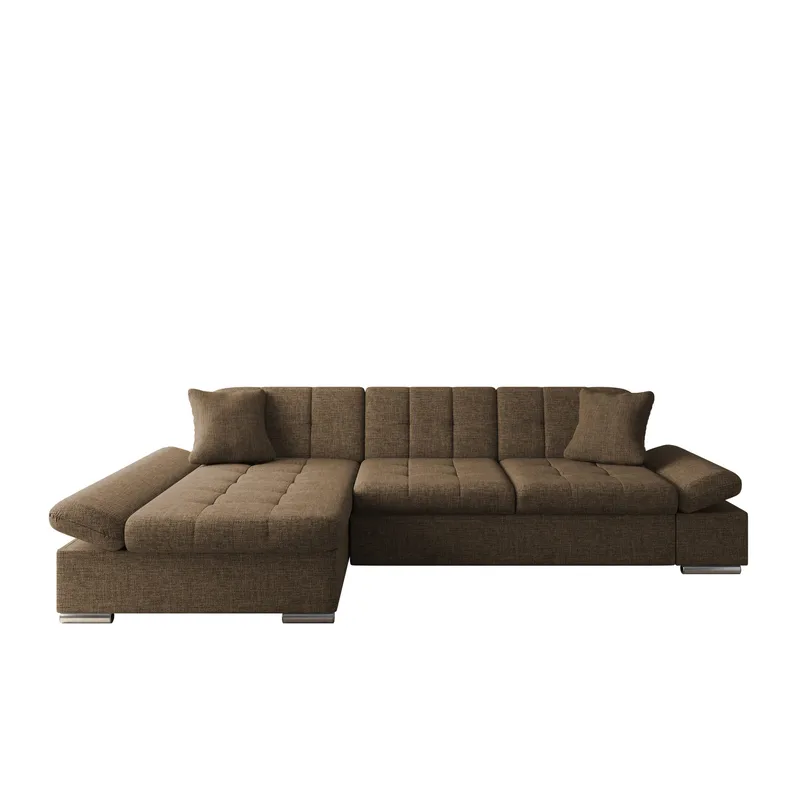 Vananda Sofa med chaiselong 4-personers, Brun