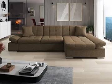 Vananda Sofa med chaiselong 4-personers - Brun - Møbler - Sofaer - Sofa med chaiselong