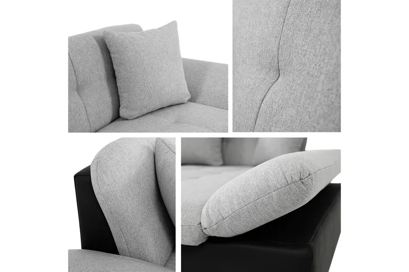 Vananda Sofa med Divan 3-seter - Beige - Møbler - Sofaer - Sofa med chaiselong