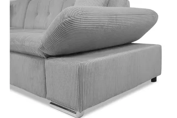 Vananda Soffa med Divan 3-personers - Sort - Møbler - Sofaer - Sovesofaer - Sovesofa chaiselong